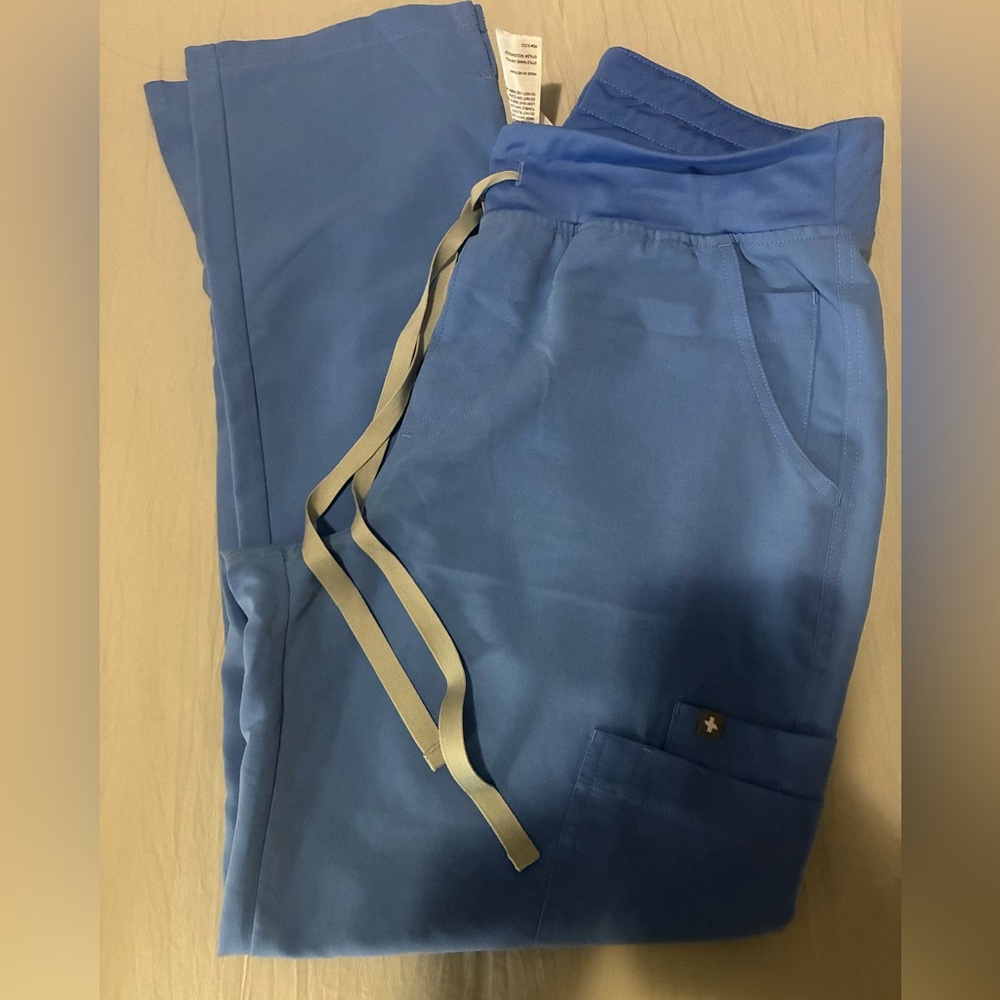 Figs Blue Yola Skinny high waisted. Medium/Petite